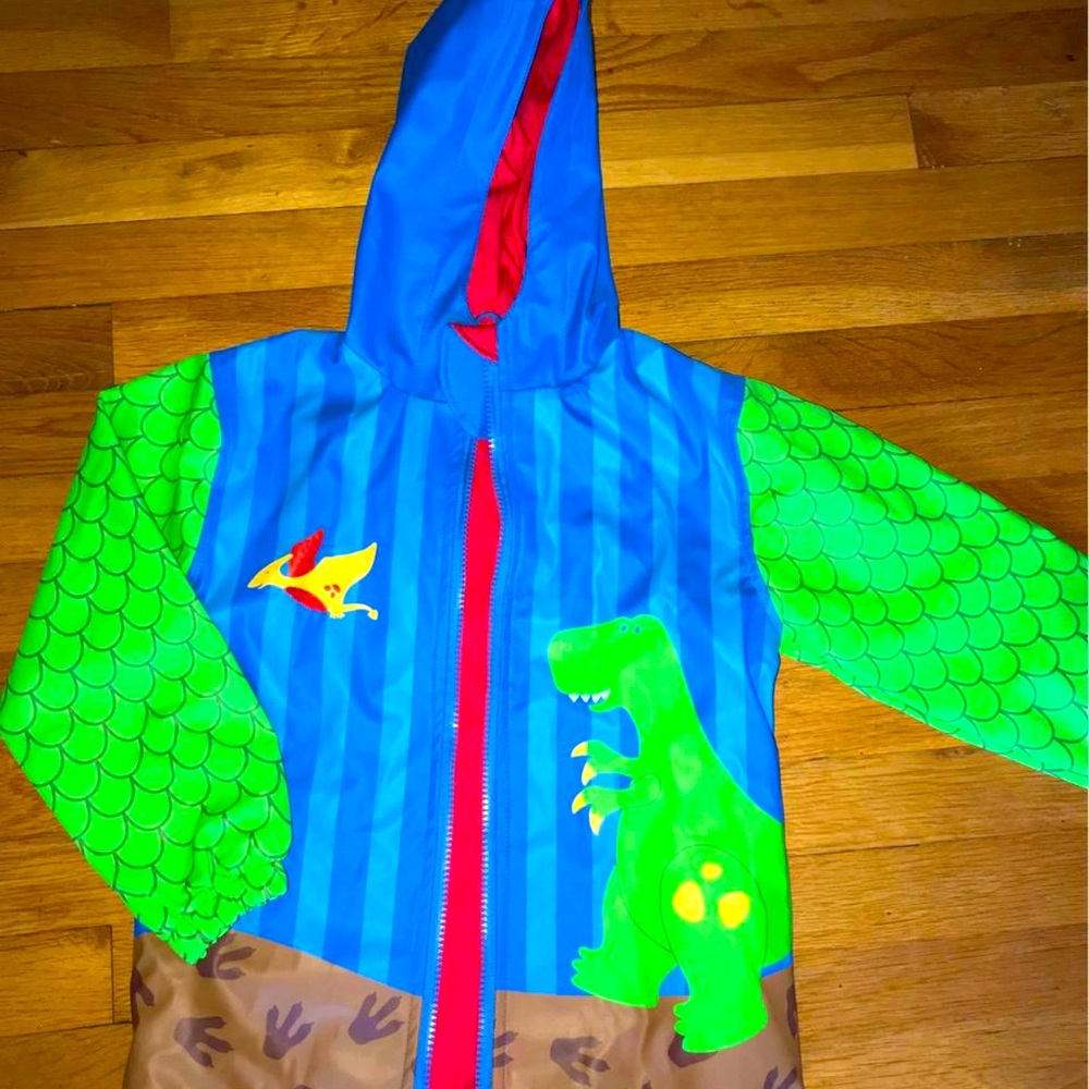 NEW! Boys Dinosaur Rain Jacket-Size 4/5